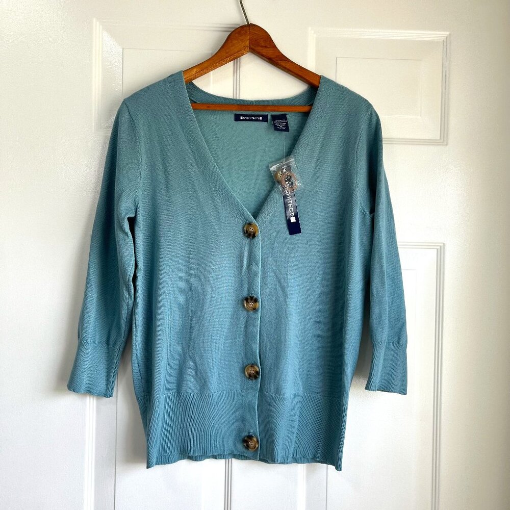 Architect V-Neck Knit Cardigan Size Medium NWT